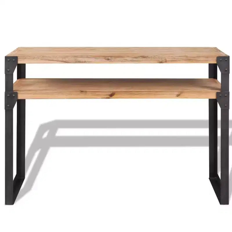 vidaXL Consolle Legno massello di acacia 120x40x85 cm