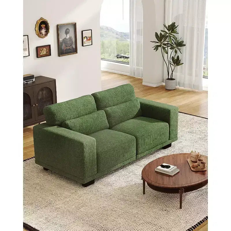 Divano da soggiorno da 65 pollici, divano a 2 posti con braccioli larghi e sedili profondi, divano comodo, divano con rivestimento sfoderabile e lavabile