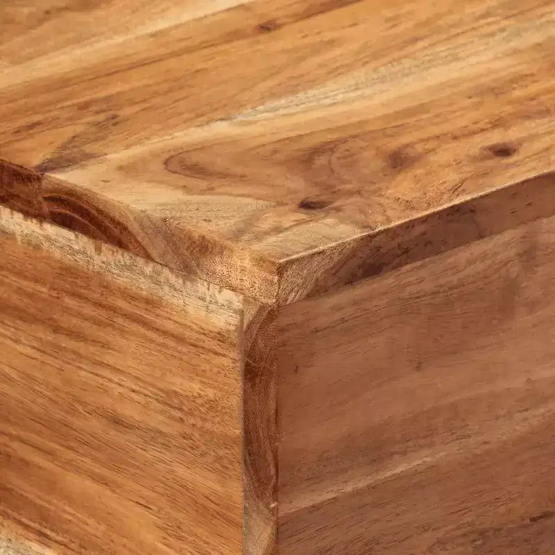 vidaXL Tavolo Consolle 110x30x75 cm Legno Massello di Acacia e Ferro