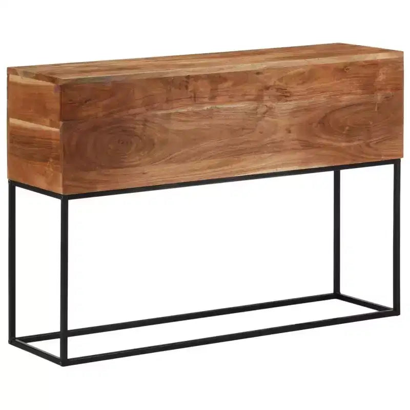 vidaXL Tavolo Consolle 110x30x75 cm Legno Massello di Acacia e Ferro