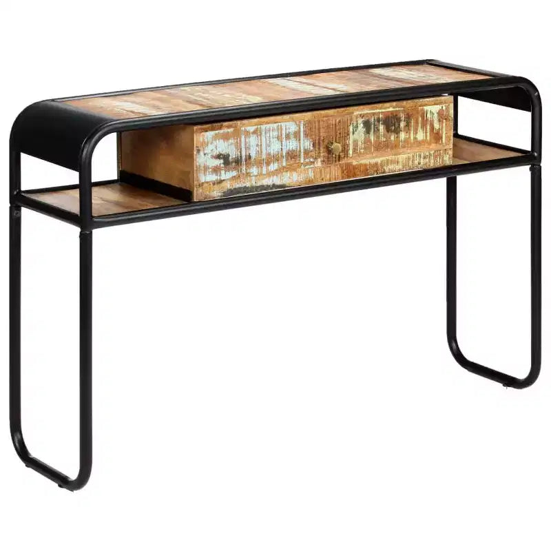 vidaXL Tavolo Consolle Tavolo da Ingresso Tavolo Laterale con Cassetto Legno Massello di Mango
