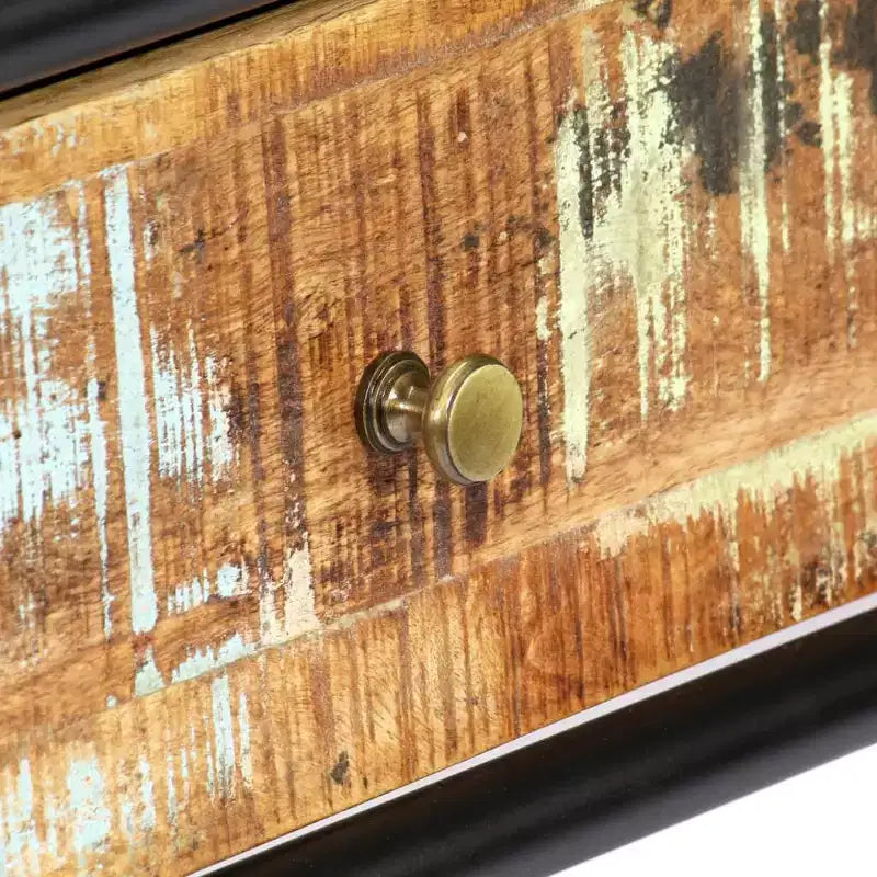 vidaXL Tavolo Consolle Tavolo da Ingresso Tavolo Laterale con Cassetto Legno Massello di Mango