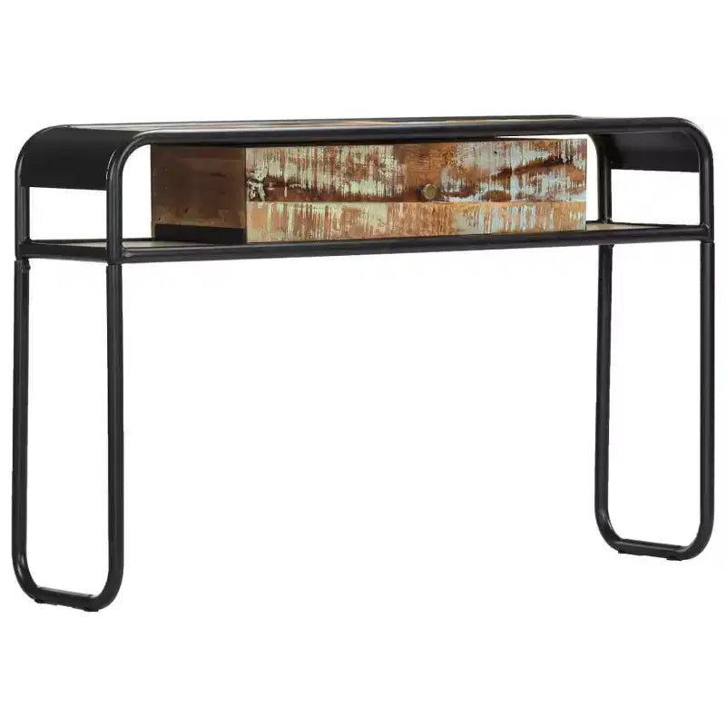 vidaXL Tavolo Consolle Tavolo da Ingresso Tavolo Laterale con Cassetto Legno Massello di Mango