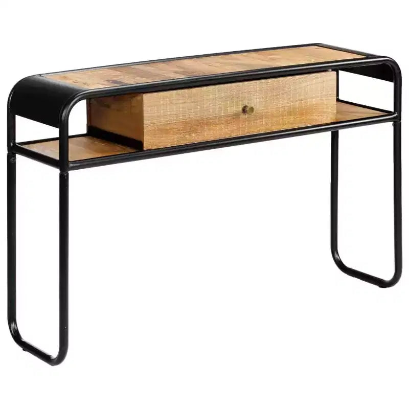 vidaXL Tavolo Consolle Tavolo da Ingresso Tavolo Laterale con Cassetto Legno Massello di Mango