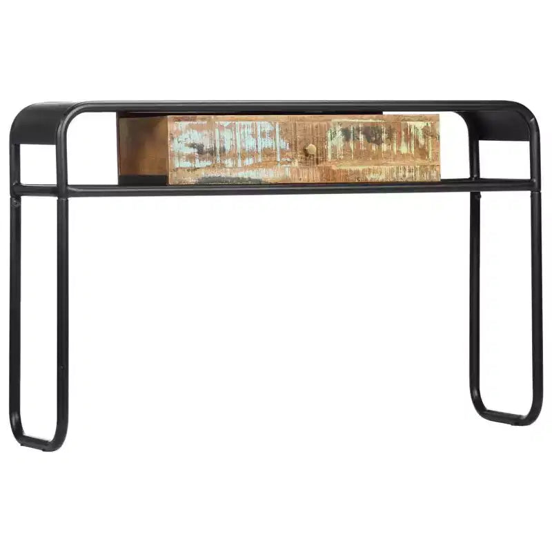 vidaXL Tavolo Consolle Tavolo da Ingresso Tavolo Laterale con Cassetto Legno Massello di Mango
