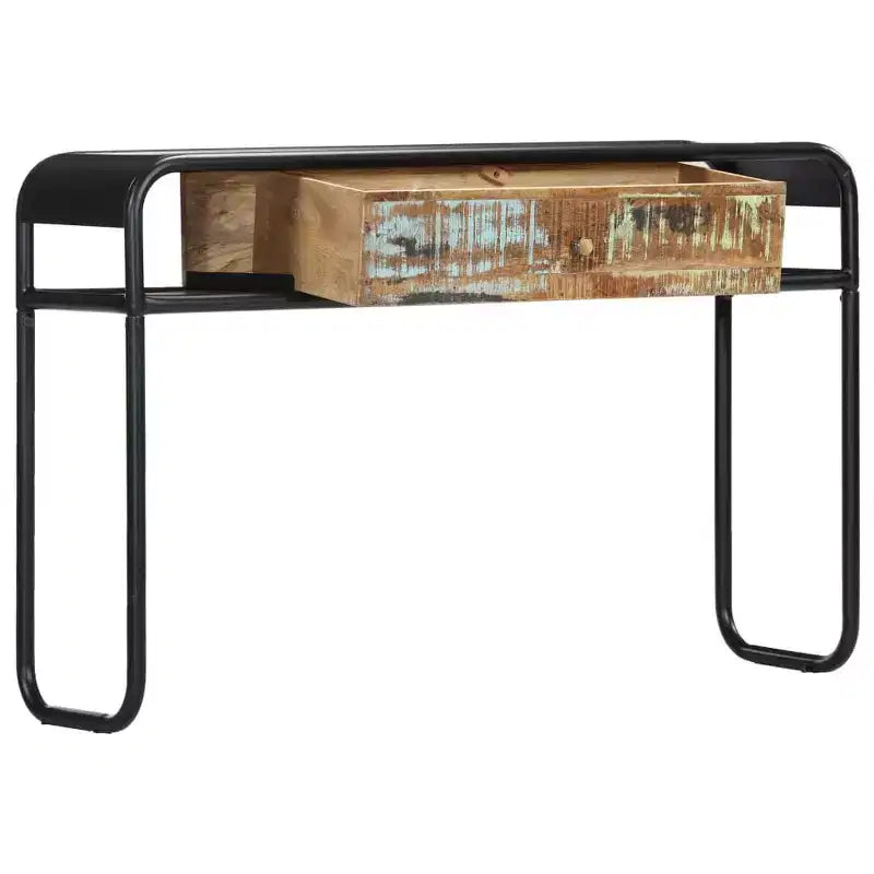 vidaXL Tavolo Consolle Tavolo da Ingresso Tavolo Laterale con Cassetto Legno Massello di Mango