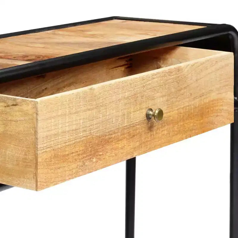 vidaXL Tavolo Consolle Tavolo da Ingresso Tavolo Laterale con Cassetto Legno Massello di Mango