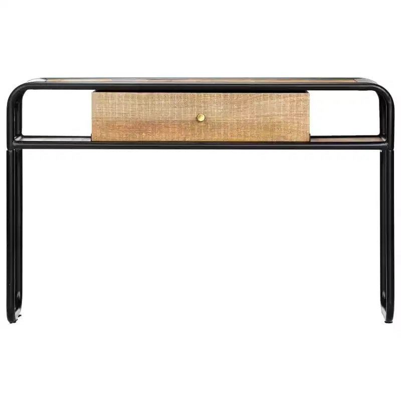 vidaXL Tavolo Consolle Tavolo da Ingresso Tavolo Laterale con Cassetto Legno Massello di Mango