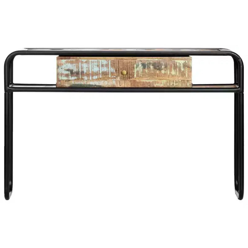 vidaXL Tavolo Consolle Tavolo da Ingresso Tavolo Laterale con Cassetto Legno Massello di Mango
