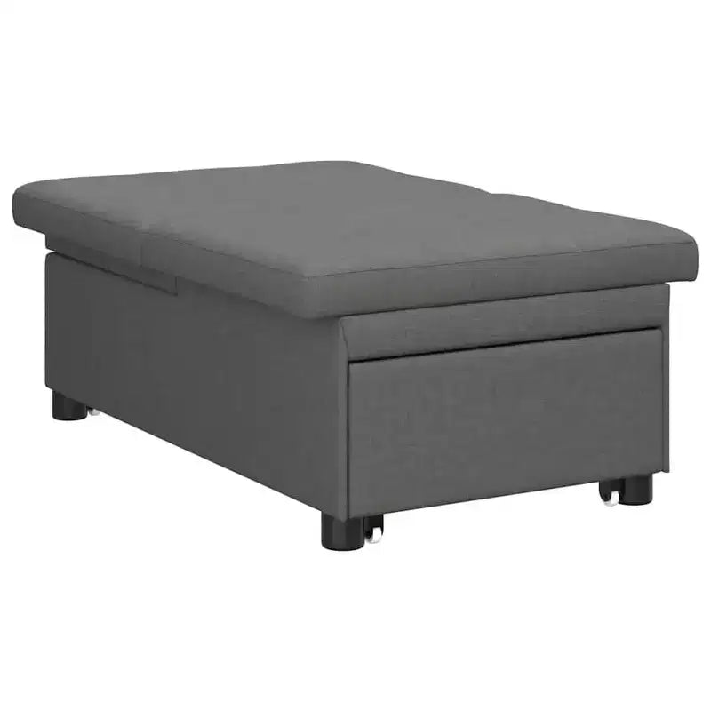 vidaXL Divano letto grigio chiaro 194 x 67 x 37 cm in tessuto
