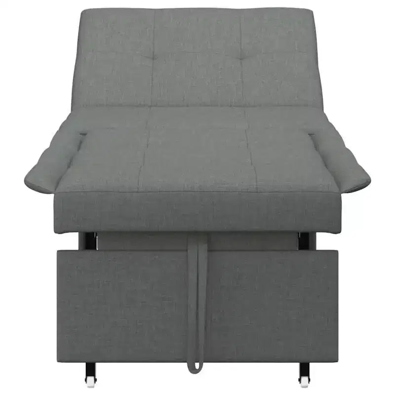 vidaXL Divano letto grigio chiaro 194 x 67 x 37 cm in tessuto