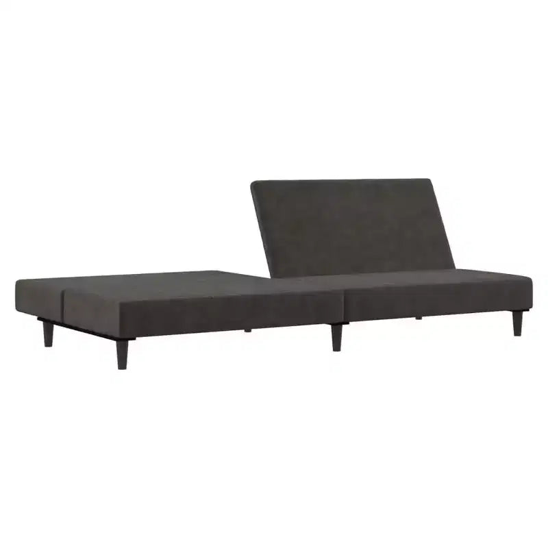 vidaXL Divano letto a 2 posti, poltroncina imbottita, divano letto a due posti in velluto