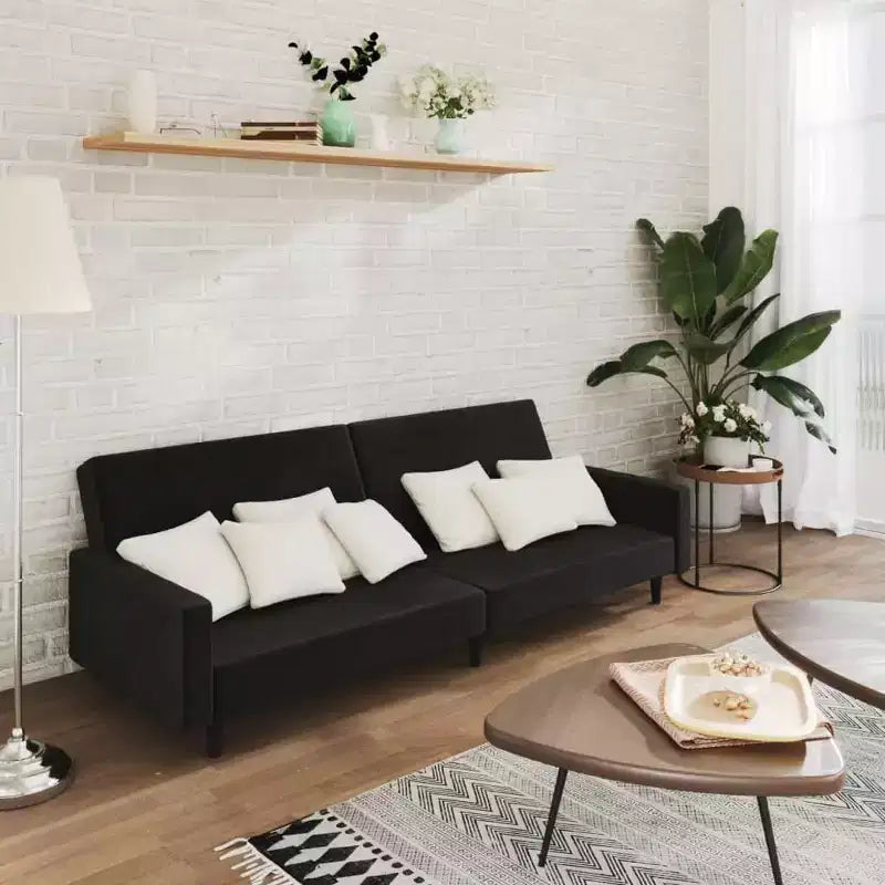vidaXL Divano letto a 2 posti, poltroncina imbottita, divano letto a due posti in velluto