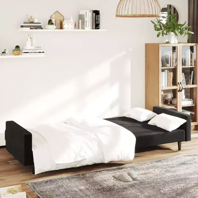 vidaXL Divano letto a 2 posti, poltroncina imbottita, divano letto a due posti in velluto