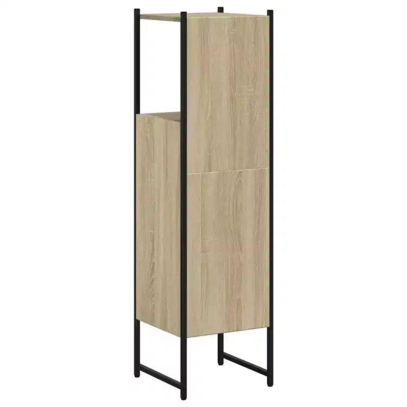 59 Tavola da Buffet Curva Vintage con Maniglie Grandi in Legno, Intaglio Verticale a Grana di Legno e Ripiani Regolabili