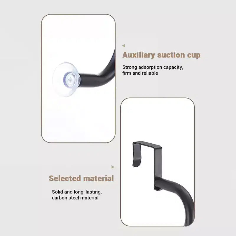 Acekool organizer per dispensa da appendere alla porta, organizer a 6 ripiani in metallo resistente per cucina