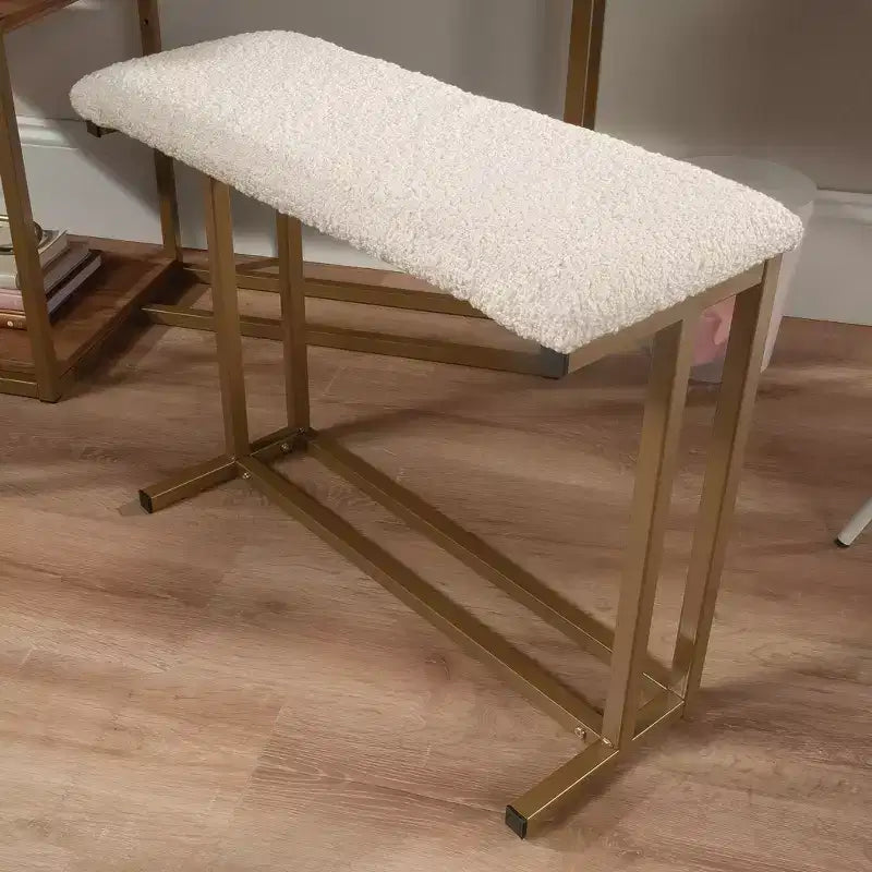 GDFStudio Easton Mobile Bagno da Terra con Cassetto e Sgabello