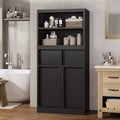 Acekool Tall Bathroom Cabinet , Storage Cabinet with Enclosed Shelves & Drawers for Bathroom or Kitchen