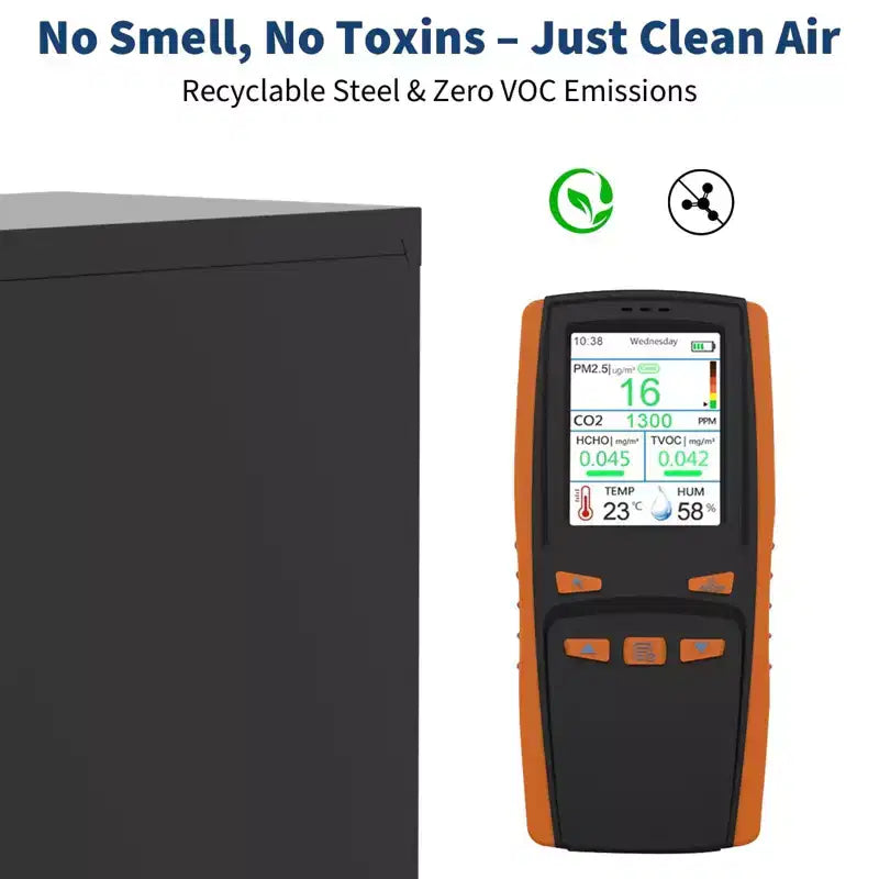 Armadietto con rotelle bloccabili da 72 pollici, per garage/magazzino, resistente - con anta traforata, armadio mobile in acciaio (nero)