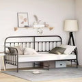 vidaXL Struttura Divano Letto con Testiera - Nera 100 x 200 cm senza letto estraibile