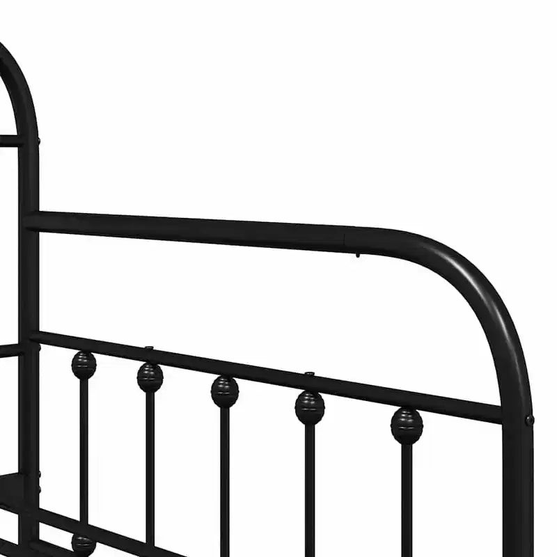 vidaXL Struttura Divano Letto con Testiera - Nera 100 x 200 cm senza letto estraibile