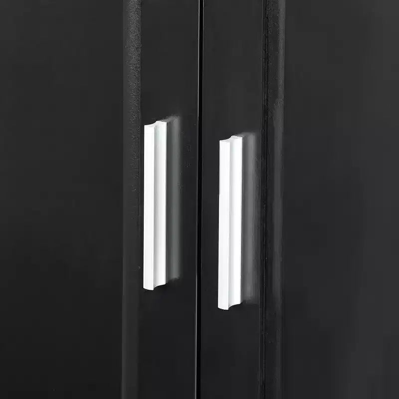 CASAINC Mobiletto da bagno alto con due ante e cassetti, ripiano regolabile, pannello in MDF