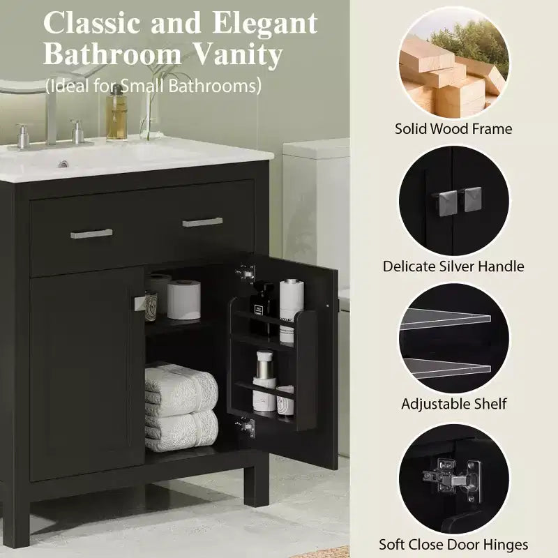 Mobile bagno 150 cm con doppio lavabo, mobile da bagno con ante e cassetti a chiusura ammortizzata