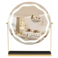COZONY Magnifying Makeup Mirror w/ Adjustable Light Settings, 360 Swivel Design, Metal Base & Tray, Touch Operation