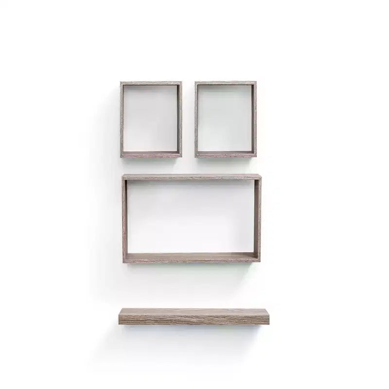 Mensola galleggiante in acero da 17,7 con staffa a scomparsa, montaggio a parete in legno, perfetta per l'arredamento di bagno/camera da letto/cucina o per esporre libri/piante, facile installazione.
