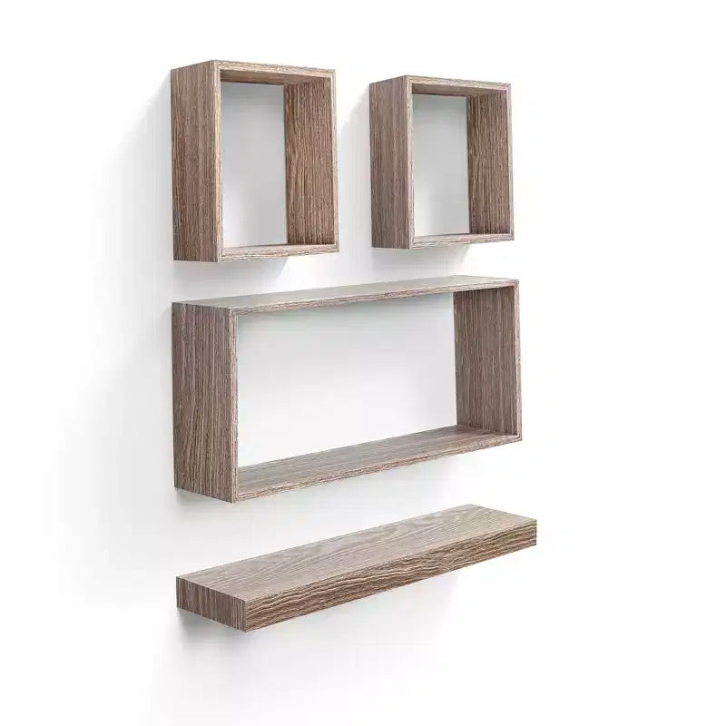 Mensola galleggiante in acero da 17,7 con staffa a scomparsa, montaggio a parete in legno, perfetta per l'arredamento di bagno/camera da letto/cucina o per esporre libri/piante, facile installazione.